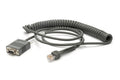 Zebra kabel RS-232, 2.7 m, spirálový (CBA-R02-C09PAR)