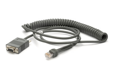Zebra RS-232 cable, 2.7 m, coiled – CBA-R02-C09PAR