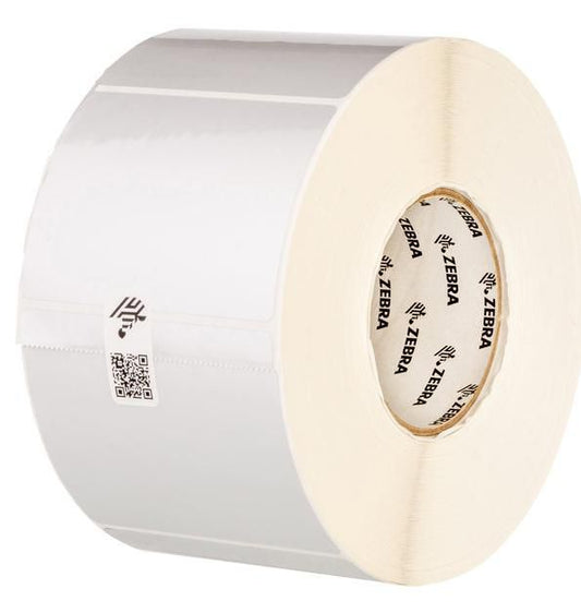 Labels, Zebra, Synthetic, Z-Ultimate 3000T Silver, W: 38.1 mm, H: 25.4 mm, D: 200 mm, C: 76 mm (880368-025)