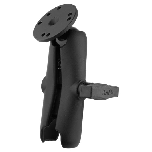 RAM Mounts C-size double socket arm with round AMPS ball plate – product photo