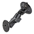 RAM Mounts Twist-Lock Suction Cup Mount with Round AMPS Plate, B-Size, Medium Arm (RAM-B-166-202U)