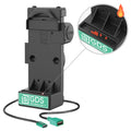 RAM Mounts GDS Uni-Conn Spring-Loaded Tablet Dock + USB-A, Heated Pins (RAM-GDS-DOCK-V12-U1CPDHU)