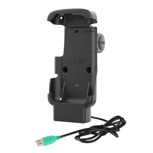 RAM Mounts Form-Fit Powered Dock (USB-A) for Zebra TC22 and TC27 with Rugged Boot – alternative view