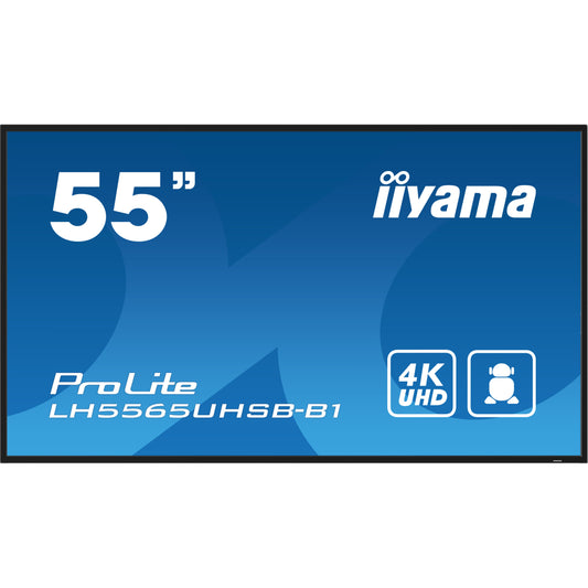 iiyama ProLite LH5565UHSB-B1 55" 4K Digital Signage Display – official product photo 2 (LH5565UHSB-B1)