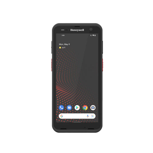 Honeywell CT70 6-inch all-touch Android mobile computer, black, FlexRange 2D imager, Wi-Fi only, standard battery (CT70-L0N-058CS104G) – front view