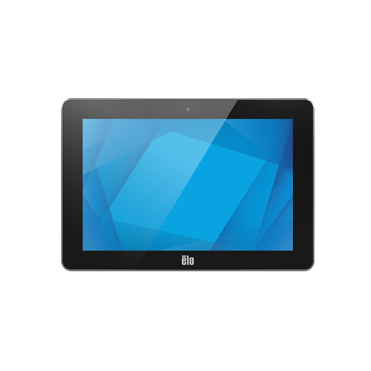 Elo I-Series 5 Steel 10.1" stainless steel IP65 Android touch computer, front view (E177025)