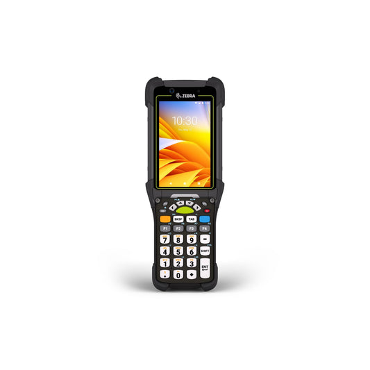 Zebra MC9450 rugged 5G keypad mobile computer, pistol grip, 29-key numeric calculator layout keypad (MC945B-3G1M6ASS-A6) – front view