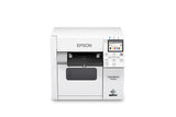 Epson ColorWorks C4000 colour label printer, 4-inch, auto cutter, gloss black ink, 1200 x 1200 dpi, inkjet (C31CK03102BK) – front view