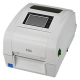 TSC TH340RHC 4-inch healthcare desktop UHF RFID label printer, 300 dpi, touch display, cutter, white (TH340RHC-A001-0022) – front view