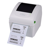 TSC DA220W 4-inch direct thermal desktop label printer for healthcare, 203 dpi, USB + RS-232 + Ethernet, white (DA220W-A001-1102) – front view