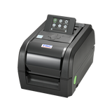 TSC TX310 4-inch desktop thermal transfer label printer, 300 dpi, colour LCD, black (TX310-A001-1203) – front view