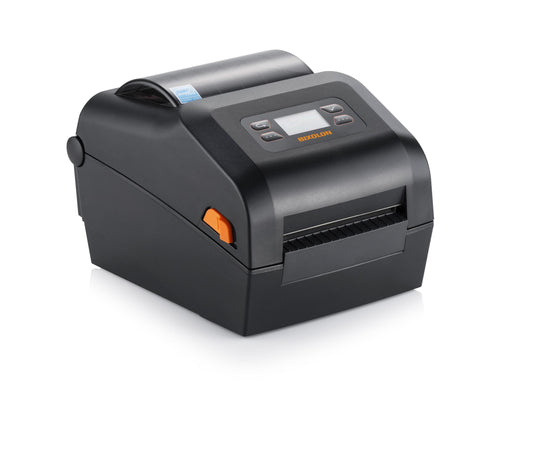 BIXOLON XD5-43IId 4-inch direct thermal desktop label printer, LCD, black (XD5-43IIdOEK/BEG) – front view
