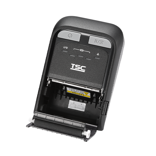 TSC TDM-20 2-inch mobile receipt and label printer, Bluetooth, black (99-082A001-0002) – open media cover