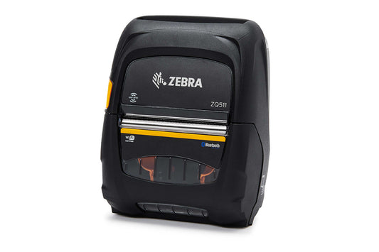 Zebra ZQ511 RFID mobile receipt and label printer, black, Wi-Fi + Bluetooth (ZQ51-BUW030E-00) – 3/4 view