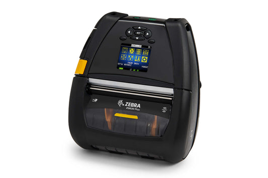 Zebra ZQ630 Plus RFID mobile receipt and label printer, black, Wi-Fi 6 + Bluetooth (ZQ63-RUXAE14-00) – 3/4 view