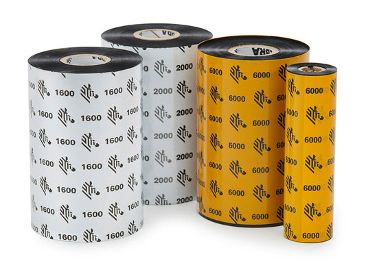 Zebra wax thermal transfer ribbons – representative image