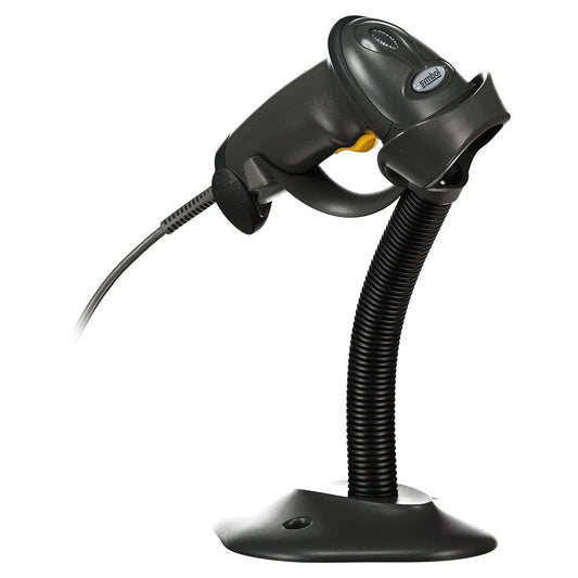 Zebra LS2208 1D Barcode Scanner with stand, anthracite (LS2208-SR20007R-KR)