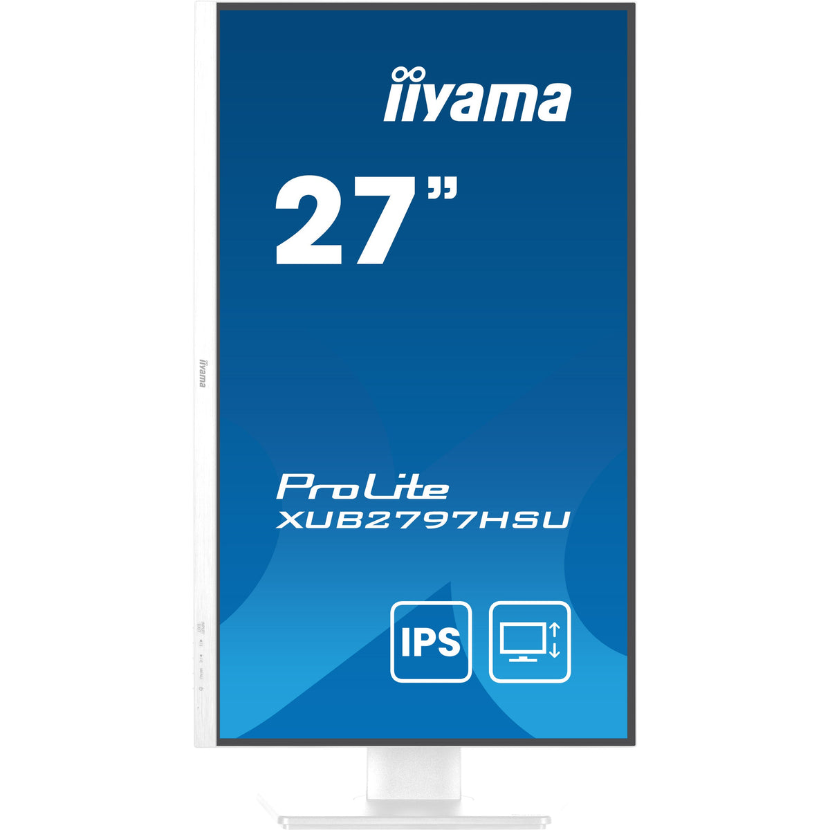 iiyama ProLite XUB2797HSU-W2 27-inch monitor, white – detail view