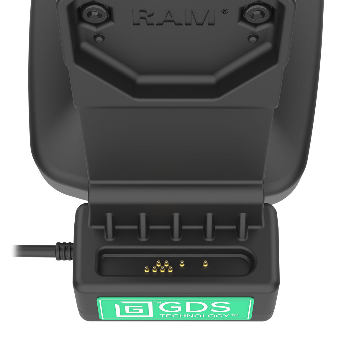 RAM Mounts GDS tilt and swivel dock with PoE for IntelliSkin tablets with Uni-Conn adapter – further product photo