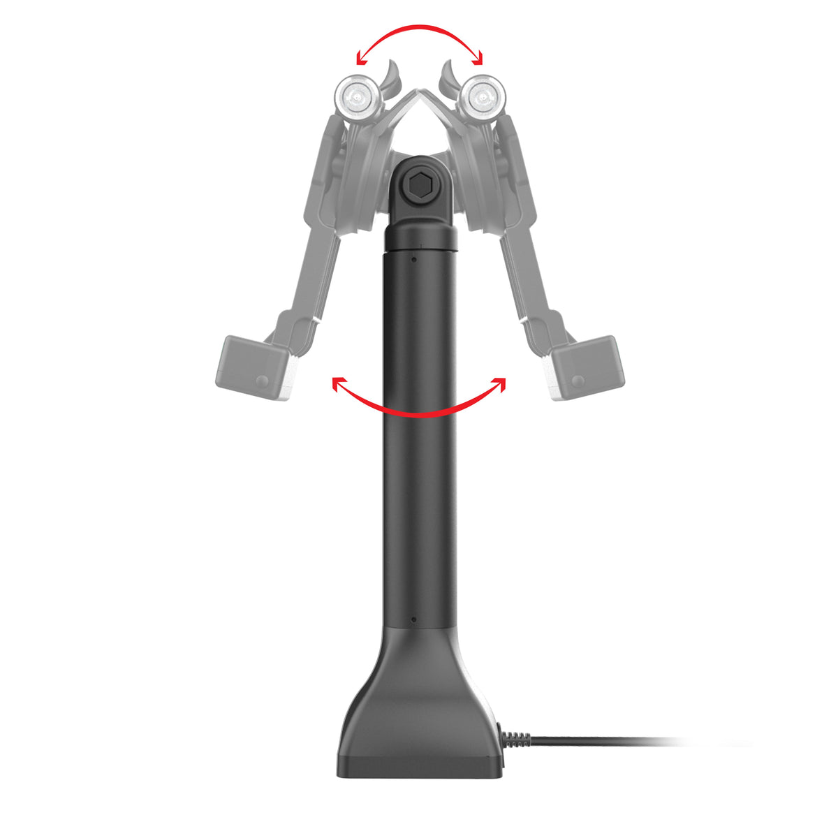RAM Mounts GDS 14-inch key-locking pedestal dock with USB-C for IntelliSkin tablets with Uni-Conn adapter – detail photo