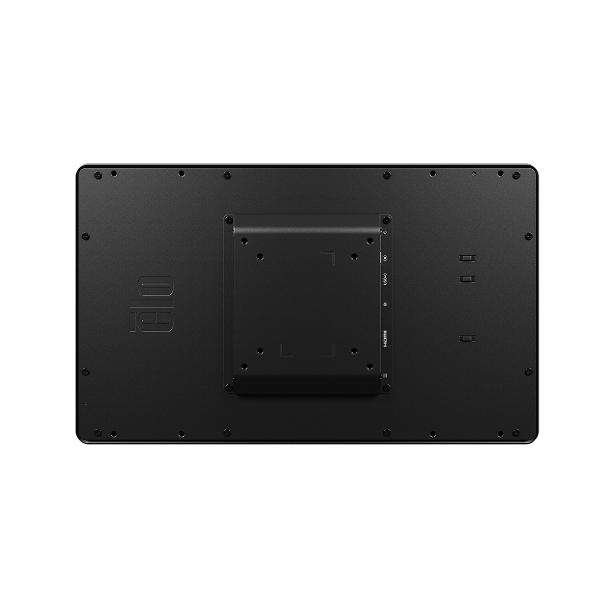 Elo 1564L 15.6" open-frame touch monitor – side/rear view