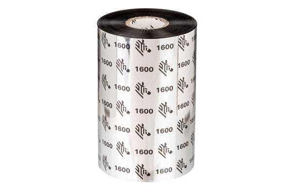 Zebra 1600 wax thermal transfer ribbon roll