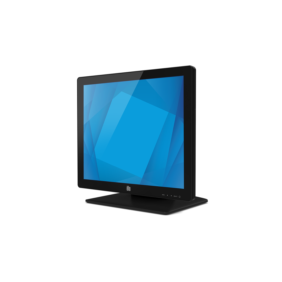 Elo 1717L 17-inch touchscreen monitor in black, left view