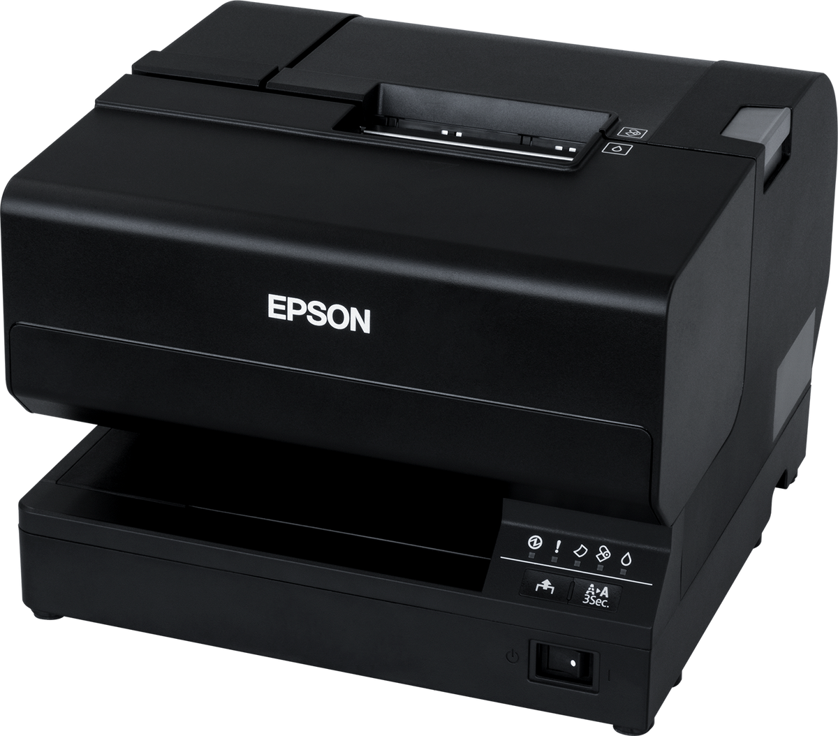 Epson TM-J7700 inkjet POS receipt printer, black (C31CF70301) – 3/4 view