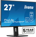 iiyama ProLite XUB2797UHSNP-B1 27" monitor, IPS, 4K UHD, dok USB-C 96 W, KVM (XUB2797UHSNP-B1)