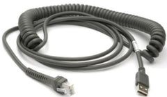 Zebra kabel USB, 4.5 m, spirálový, typ A (CBA-U09-C15ZAR)