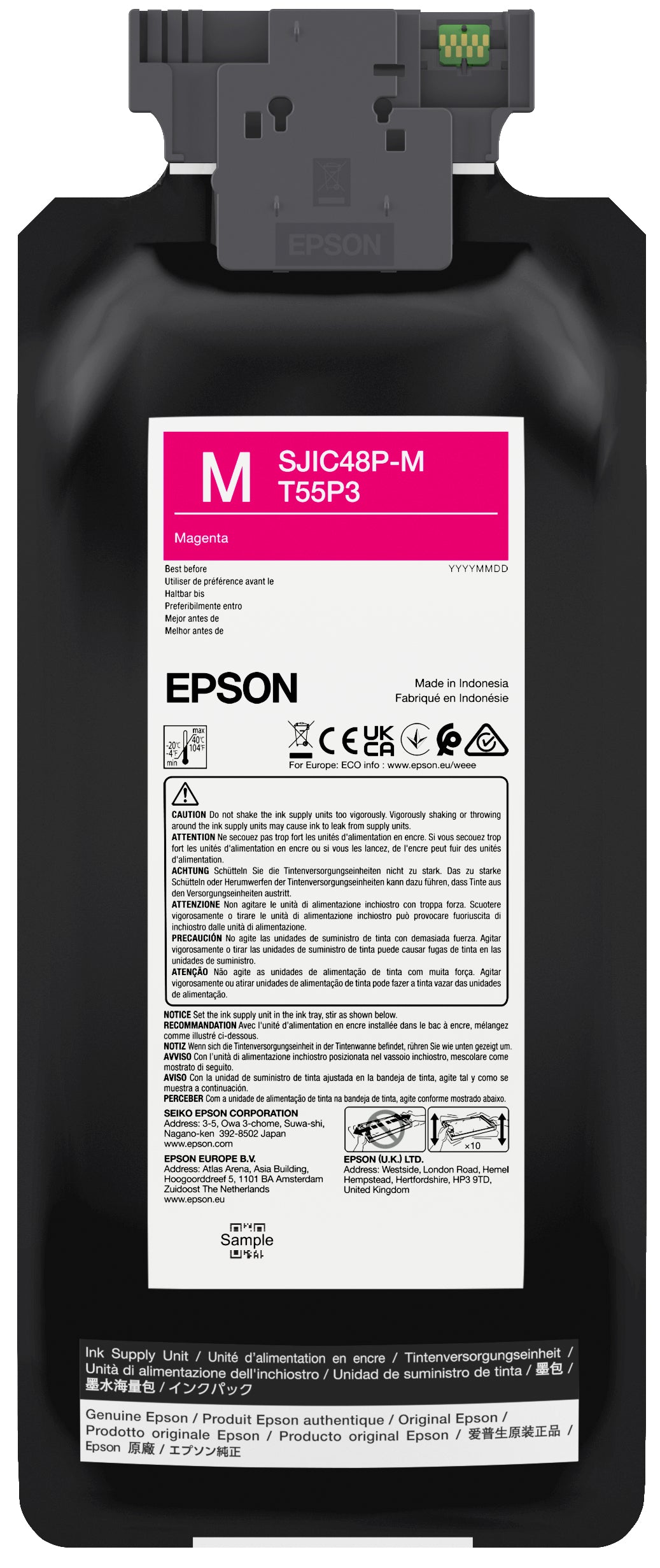 Epson SJIC48P-M magenta ink cartridge C13T55P340 for ColorWorks C8000
