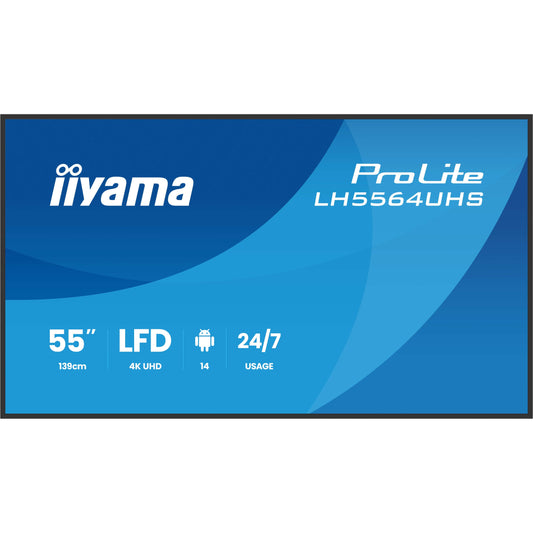 iiyama ProLite LH5564UHS-B1AG 55" 4K Digital Signage Display – official product photo 2 (LH5564UHS-B1AG)