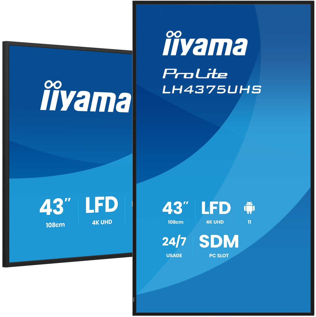iiyama ProLite LH4375UHS-B2AG 43" 4K Digital Signage Display – official product photo 1 (LH4375UHS-B2AG)