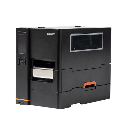 Brother TJ-4422TN industrial label printer – left side view