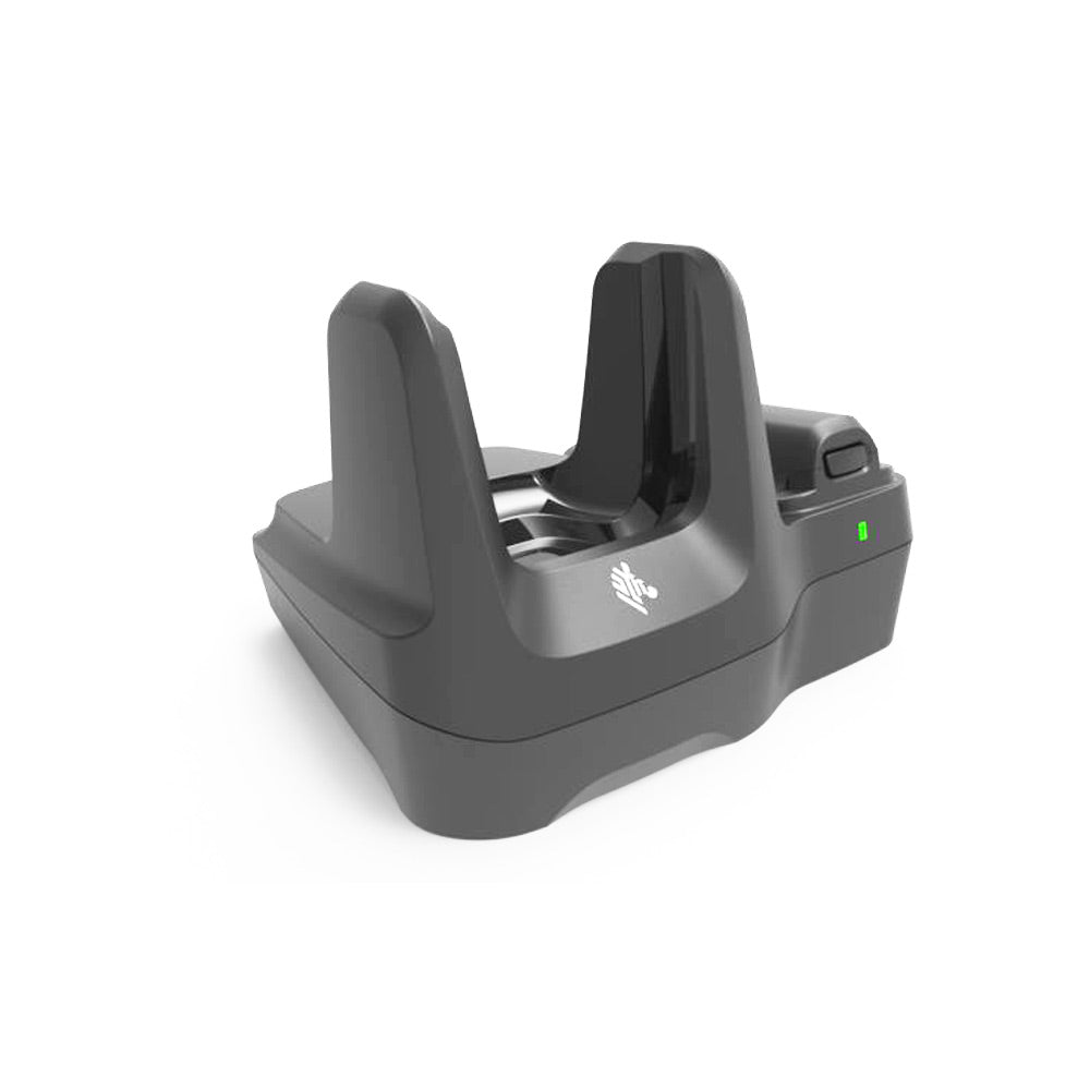 Zebra CRD-MC2X-2SUCHG-01 single-slot USB charging cradle with spare battery slot for MC2200 MC2700