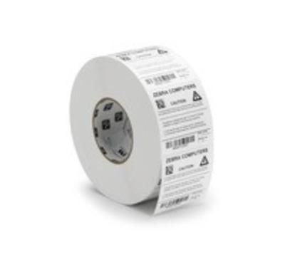 Labels, Zebra, Synthetic, Z-Ultimate 3000T White, W: 19 mm, H: 6.4 mm, D: 127 mm, C: 25.4 mm (3005519)