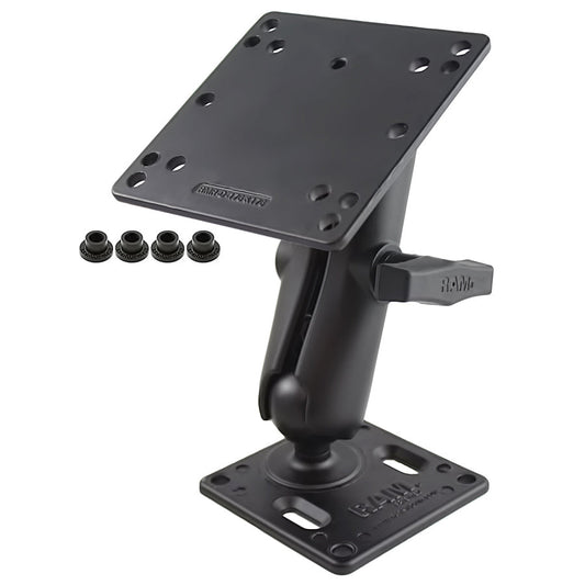 RAM Mounts C-size double ball mount with 75 × 75 and 100 × 100 mm VESA plates – product photo