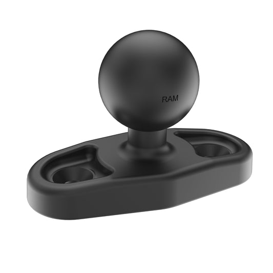 RAM Mounts C-size ball base with 2-hole 2 3/8 inch clamp plate RAM-247U-2NHB – product photo