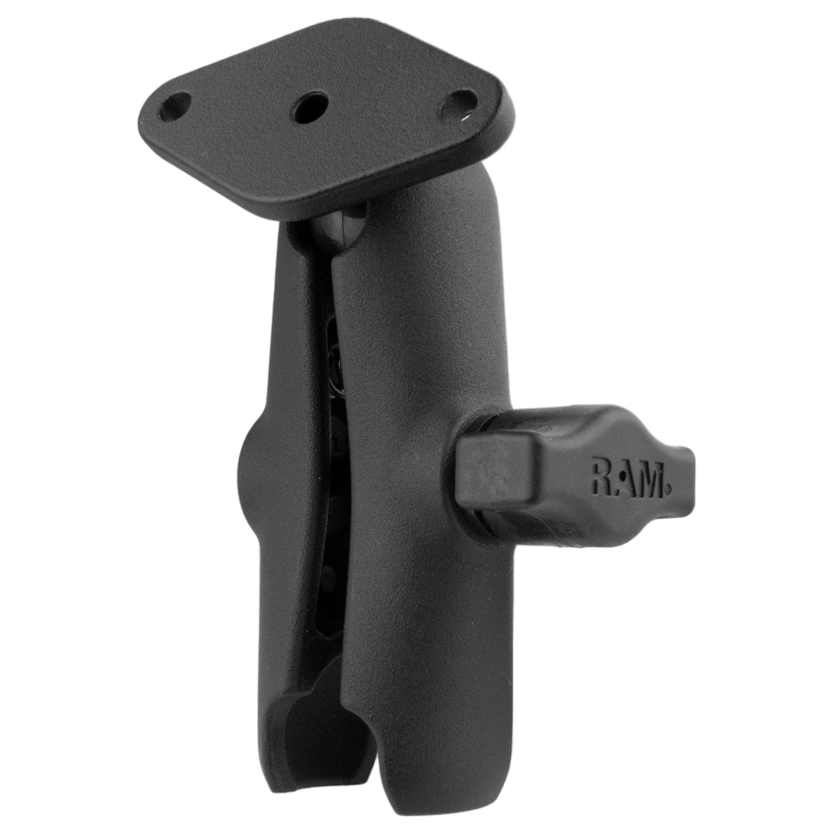 RAM Mounts B-size medium double socket arm with diamond plate (RAM-B-103-238U) – product photo