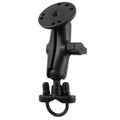 RAM Mounts držák na řídítka s třmenem U a kulatou deskou AMPS, velikost B, střední rameno (RAM-B-149Z-202U)