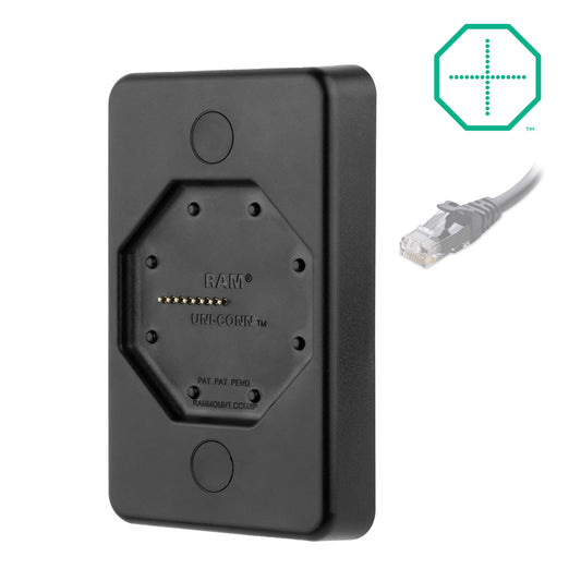 RAM Mounts GDS Uni-Conn low-profile wall dock with PoE for IntelliSkin tablets – main product photo