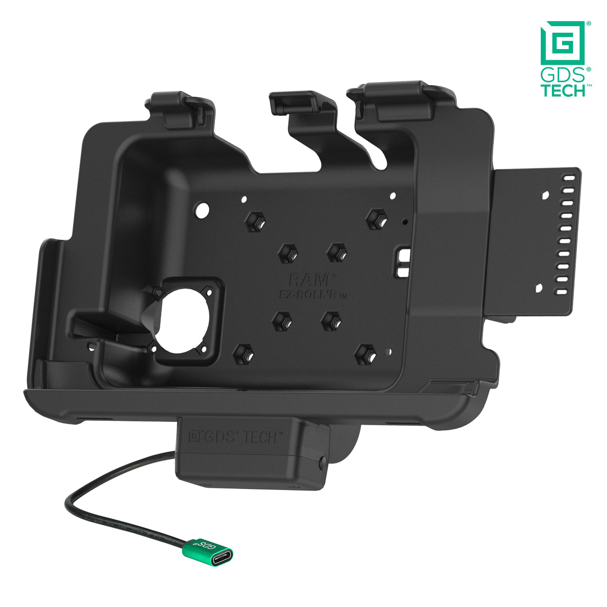 RAM Mounts GDS powered dock for Zebra ET40, ET45 and ET401 10-inch tablets in IntelliSkin – alternative view