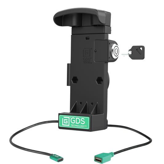 RAM Mounts GDS key-locking powered dock with USB-A for Zebra EC50 and EC55 in IntelliSkin – view 2