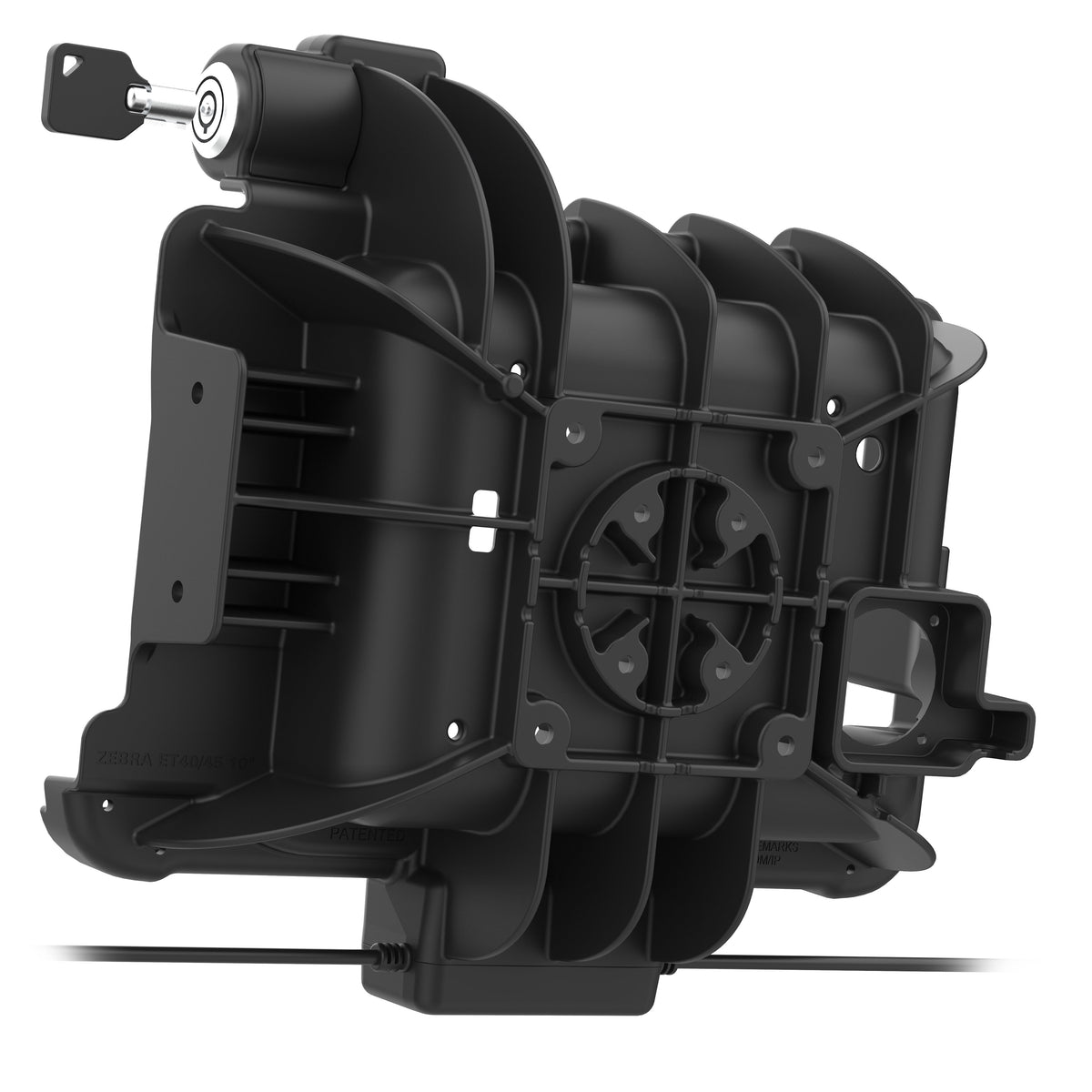 RAM Mounts locking GDS dock + data for Zebra ET40, ET45 and ET401 10-inch tablets in IntelliSkin – additional photo