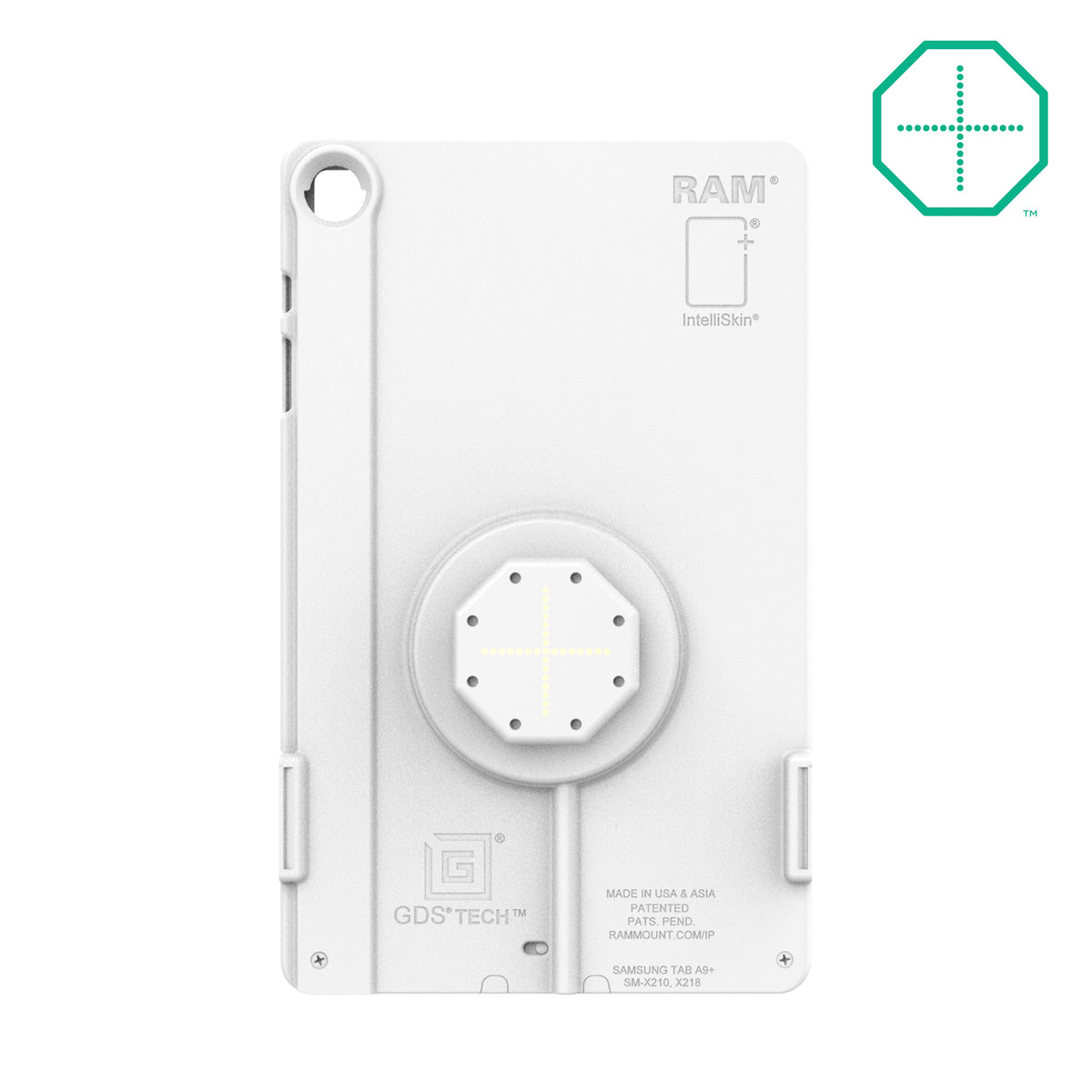 RAM Mounts IntelliSkin Thin-Case with rear pogo pads for Samsung Tab A9+ in grey – alternative view