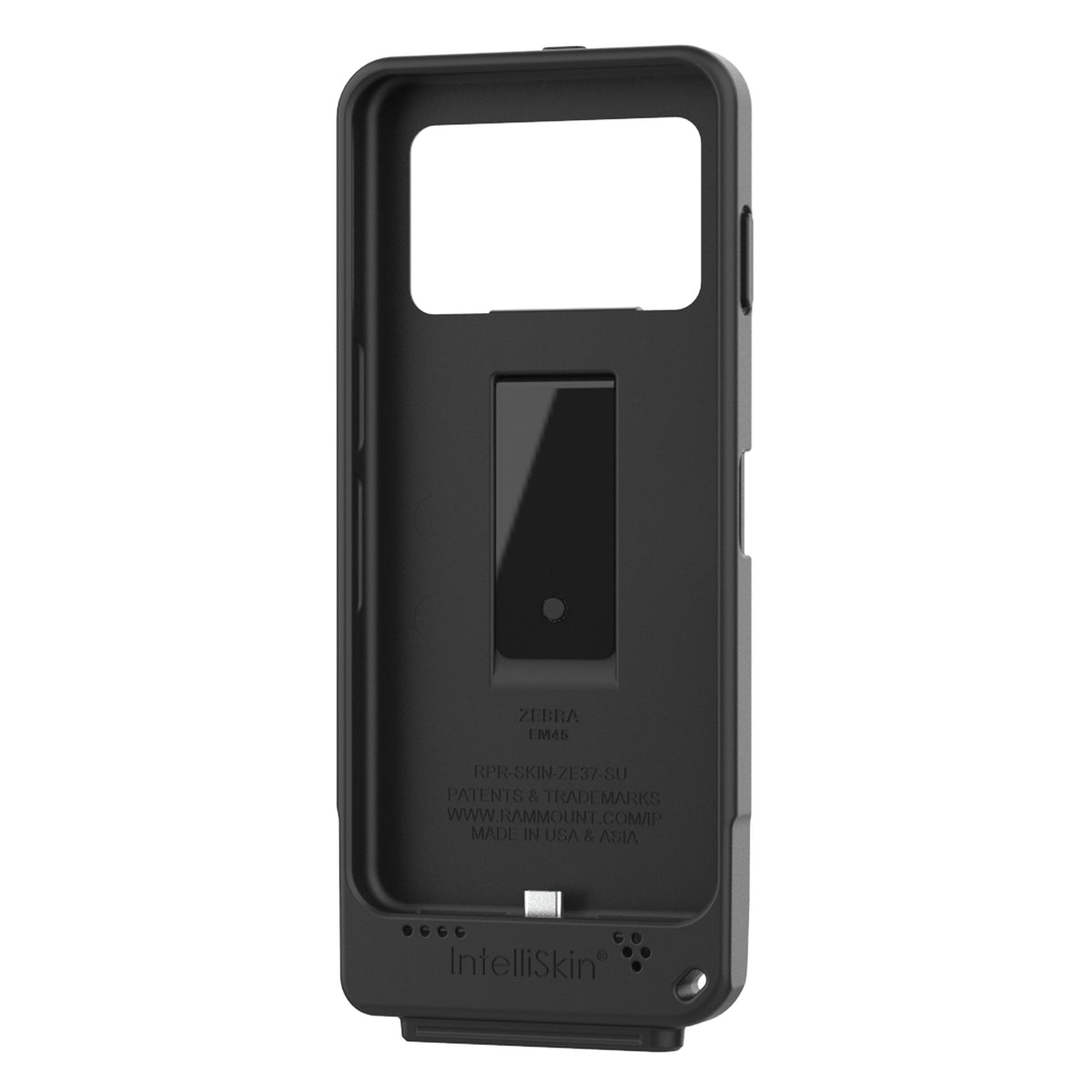 RAM Mounts IntelliSkin protective sleeve with USB-C port and belt clip for Zebra EM45 – alternative view