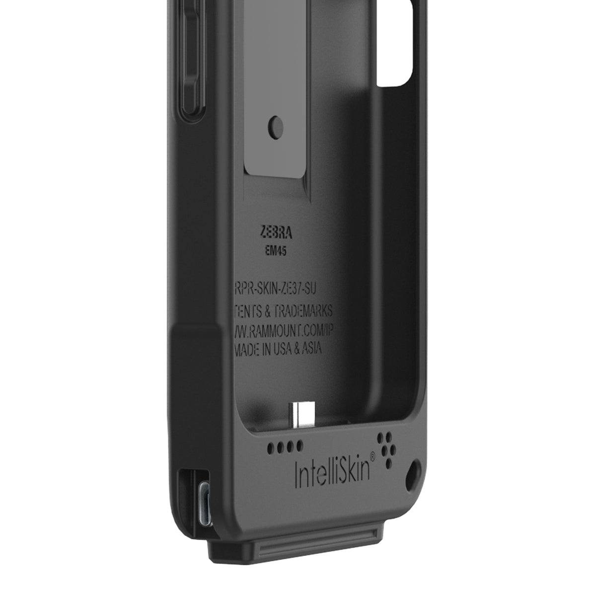 RAM Mounts IntelliSkin protective sleeve with USB-C port and belt clip for Zebra EM45 – further product photo