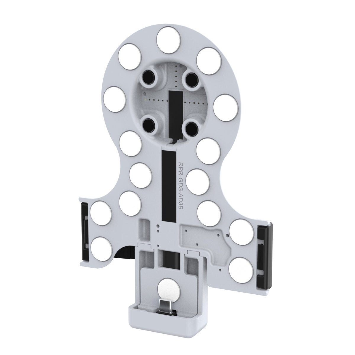 RAM Mounts GDS Tab-Conn adapter for folio-style cases with rear pogo pads in light grey – additional view