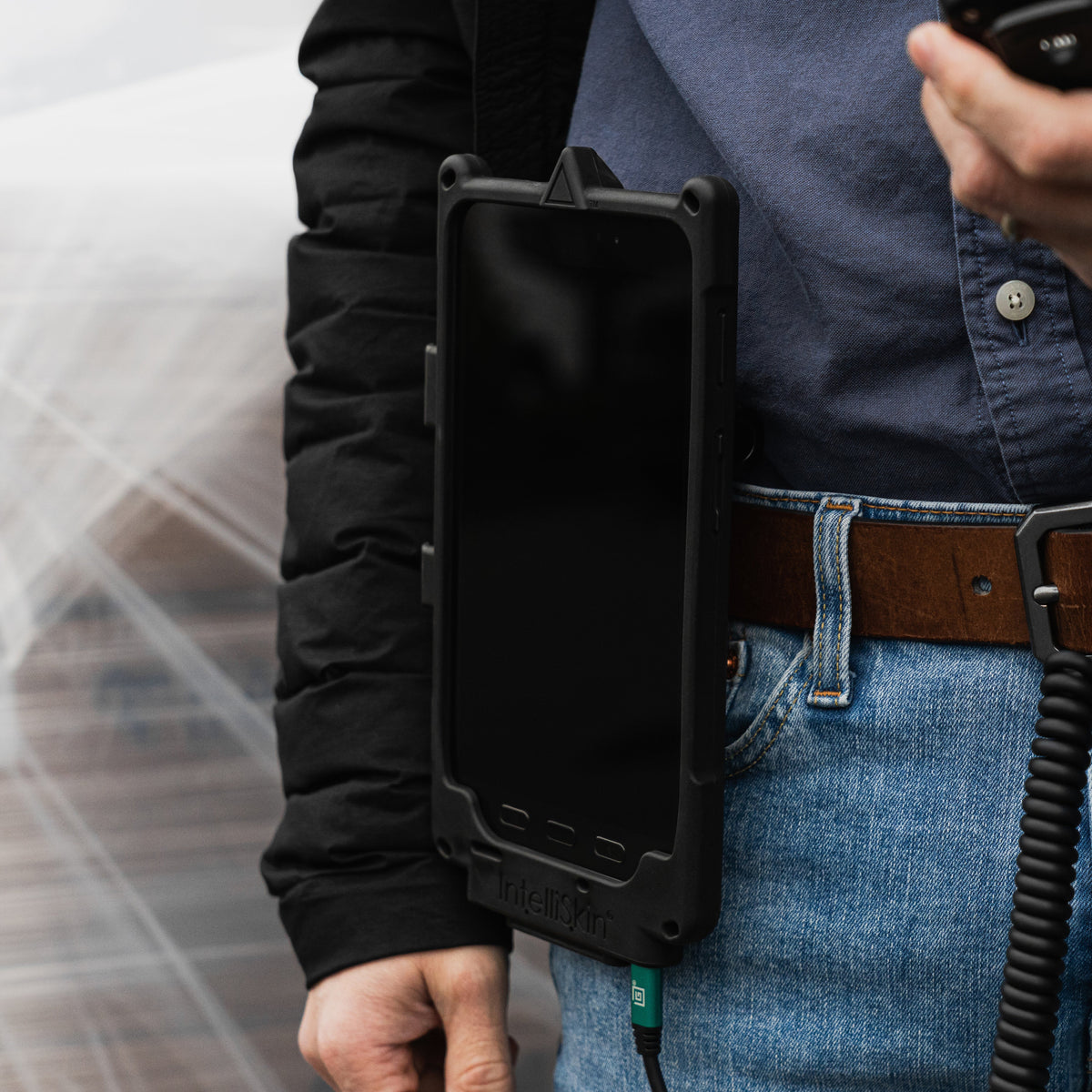 RAM Mounts GDS belt clip holder with release button for Uni-Conn devices – further product photo