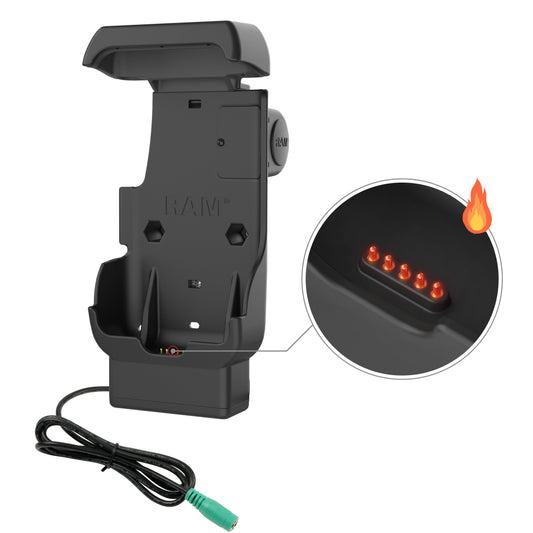 RAM Mounts powered dock with heated pins for Honeywell CT40, CT45 and CT47 – alternative view